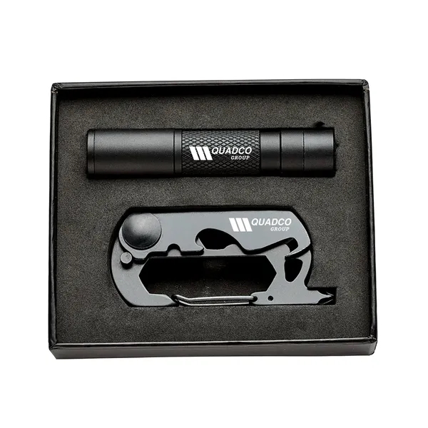 A compact set of powerful keychain tools. The Versa Carabiner with... from ASI 46170 Compass Industries Inc