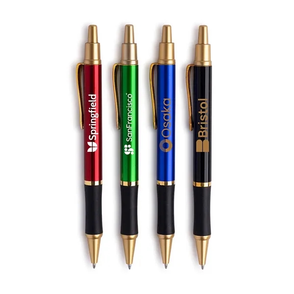 Click-action pen made of plastic with a solid color, glossy varnish,... from ASI 90859 Tempo Industries Inc / Tempoline