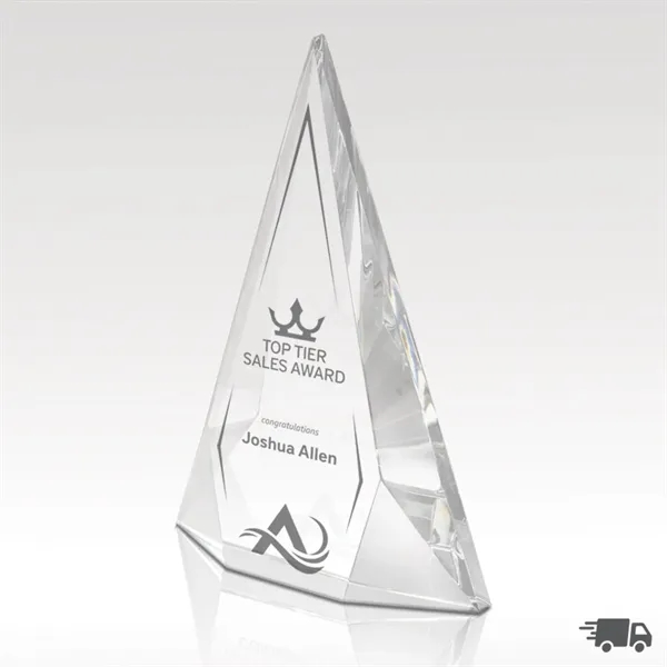 10 1/8" triangular shaped optical crystal award.... from ASI 93986 Visions/Awardcraft / Visions Awards
