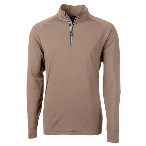 Men's sweatshirt with a quarter-zip, brushed back fleece, raglan sleeves, zipper,... from ASI 47965 Cutter & Buck