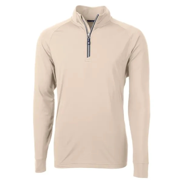 Men's sweatshirt with a quarter-zip, brushed back fleece, raglan sleeves, zipper,... from ASI 47965 Cutter & Buck