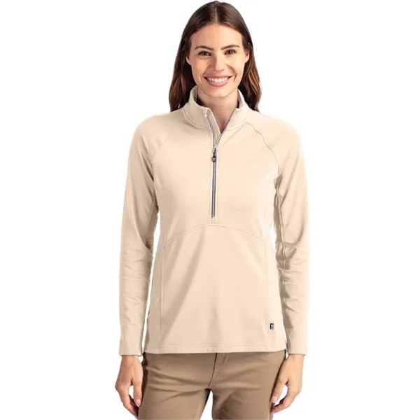 Women's pullover with a half-zip, raglan sleeves, and locker loop.... from ASI 47965 Cutter & Buck