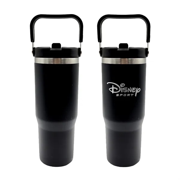30 oz stainless steel tumbler featuring a convenient handle and built-in... from ASI 37218 Athena Promo (tm)