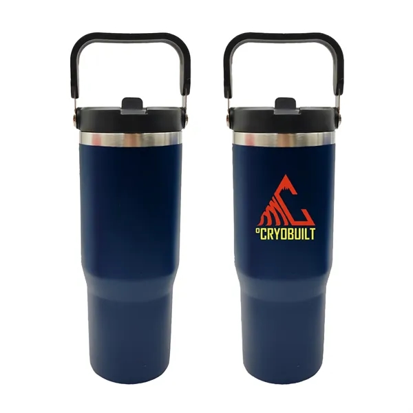30 oz stainless steel tumbler featuring a convenient handle and built-in... from ASI 37218 Athena Promo (tm)