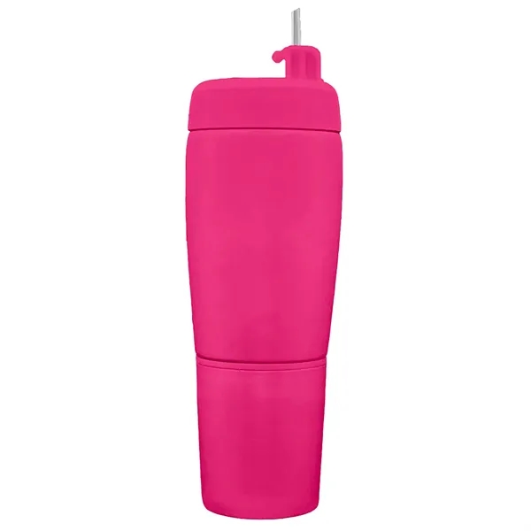 Portable 20 oz flask with pour spout, leak-proof lid, and four... from ASI 38120 Ball Pro / Diversified Quality Kitchenware