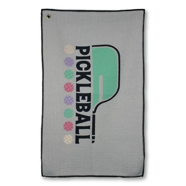 16" x 26" microfiber waffle golf towel with corner grommet and... from ASI 79750 Pro Towels / Pro Vision