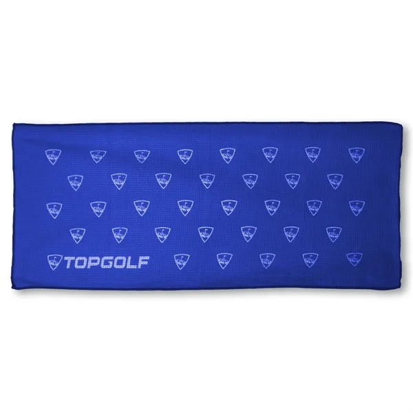 17" x 40" microfiber waffle golf towel with corner grommet and... from ASI 79750 Pro Towels