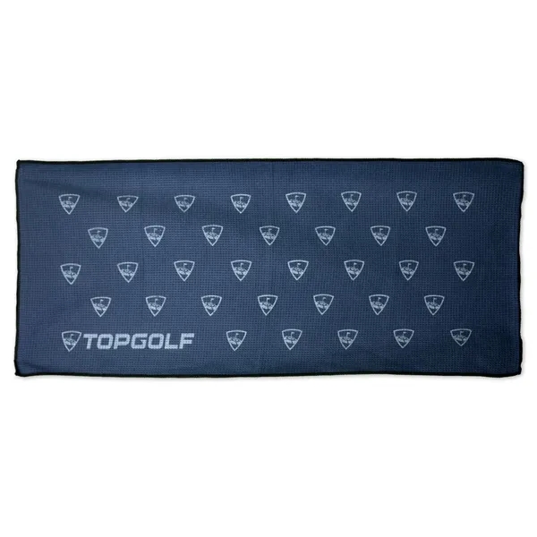 17" x 40" microfiber waffle golf towel with corner grommet and... from ASI 79750 Pro Towels
