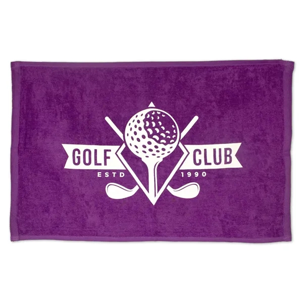 16" x 25" colored midweight, velour hemmed golf towel. Made of... from ASI 79750 Pro Towels