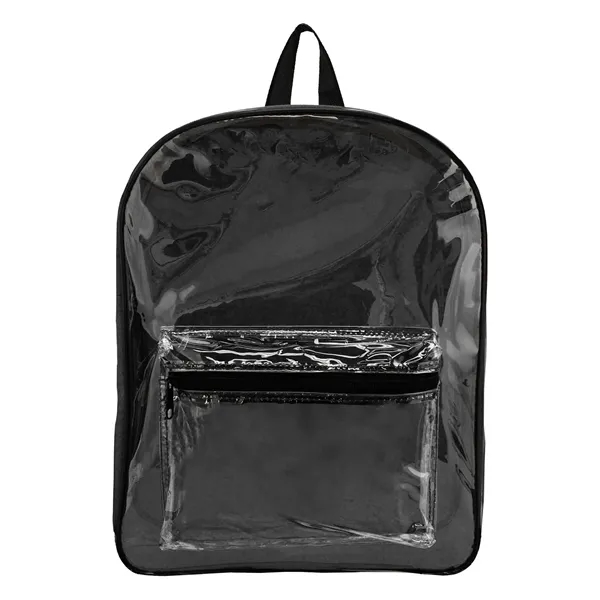 12" x 14.5" x 4" clear PVC backpack with colored back... from ASI 37980 Bagworld