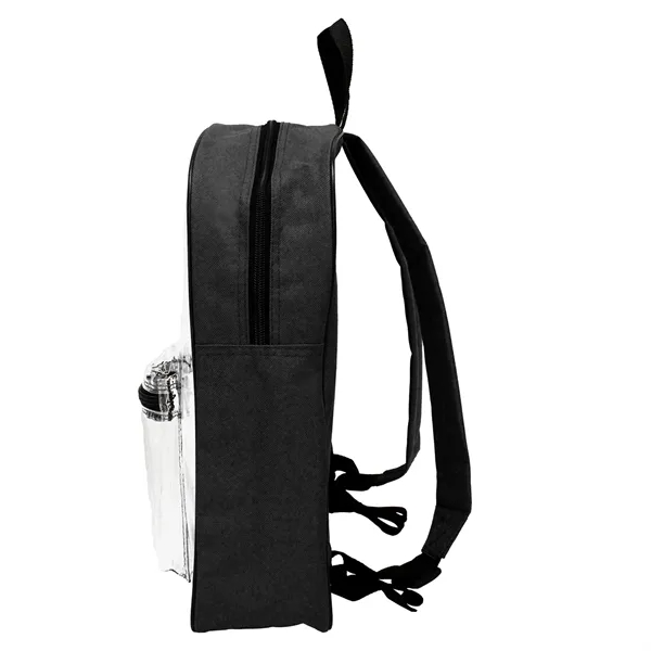 12" x 14.5" x 4" clear PVC backpack with colored back... from ASI 37980 Bagworld