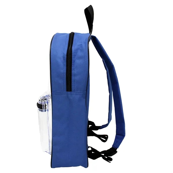 12" x 14.5" x 4" clear PVC backpack with colored back... from ASI 37980 Bagworld