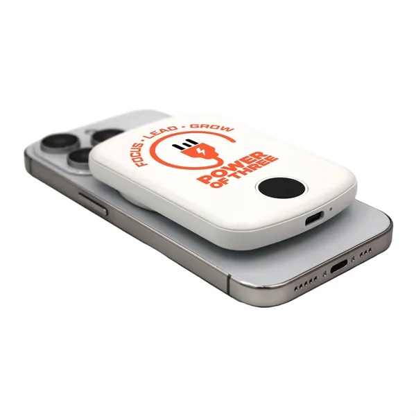 5,000mAh; 15 Watts; MagSafe-compatible; Combination wireless charger + power bank; Type-C... from ASI 62124 iClick, Inc. / iClick®