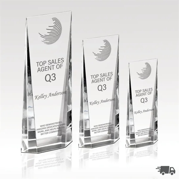 Optical crystal award that features precision cut chamfered edges for added... from ASI 93986 Visions/Awardcraft / Visions Awards