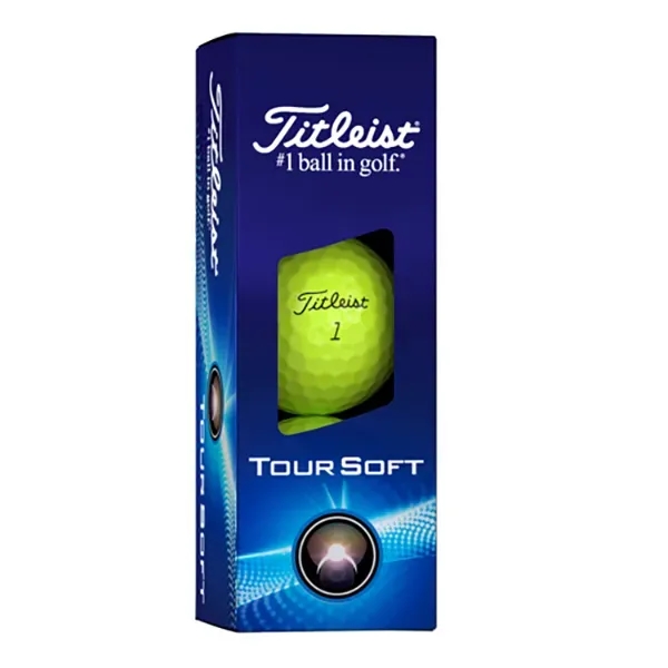Yellow Titleist Tour Soft golf ball is built with the largest... from ASI 38120 Ball Pro / Diversified Quality Kitchenware