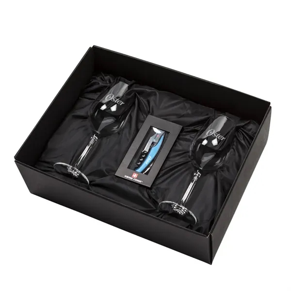 Giftset includes 2 Dunhill Stemmed wine glasses and Swiss Force® Impressive... from ASI 84592 St Regis Group