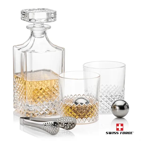 Tacoma 3pc Decanter Set & S/S Ice Balls... from ASI 84592 St Regis Group