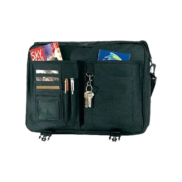 Poly expandable briefcase messenger bag.... from ASI 31517 Admart Products / Admart Line