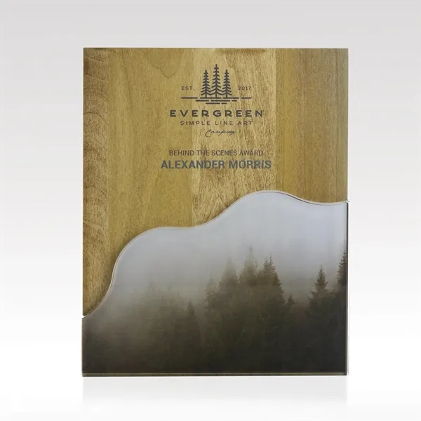 Customizable plaque wave puzzle, award, available in three sizes.... from ASI 93986 Visions/Awardcraft / Visions Awards