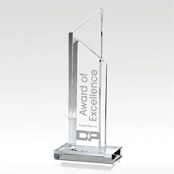 Award that features two panes of polished optical crystal on a... from ASI 93986 Visions/Awardcraft / Visions Awards