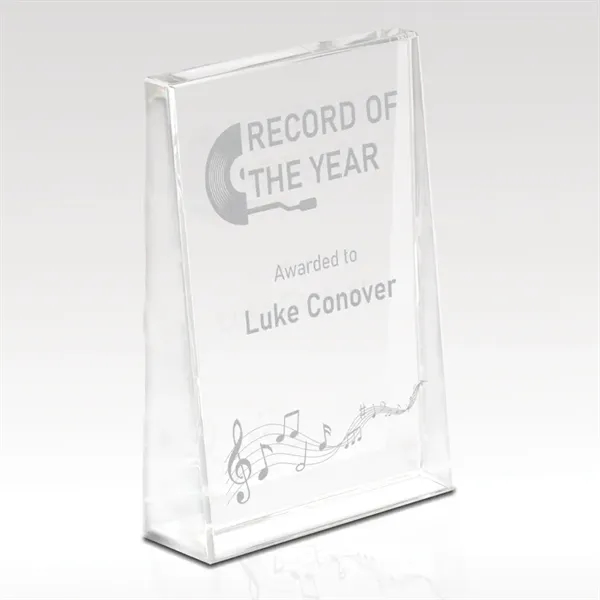 Wedge shaped optical crystal award, offered in three sizes, and ships... from ASI 93986 Visions/Awardcraft / Visions Awards