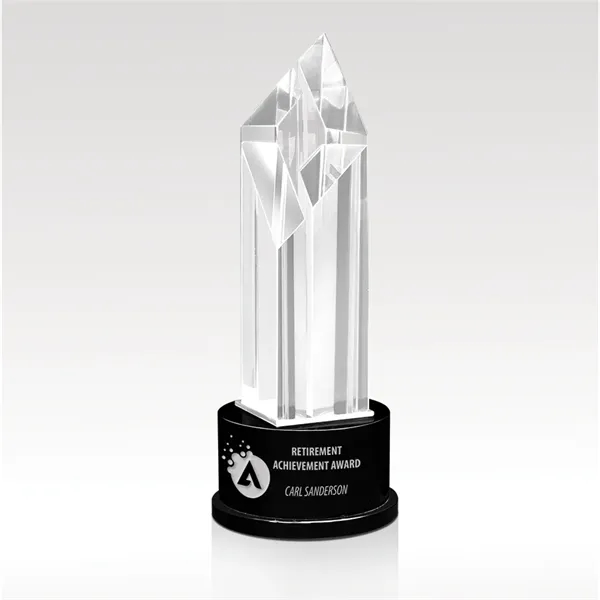 14" award with four clear optical crystal pillars set on a... from ASI 93986 Visions/Awardcraft / Visions Awards