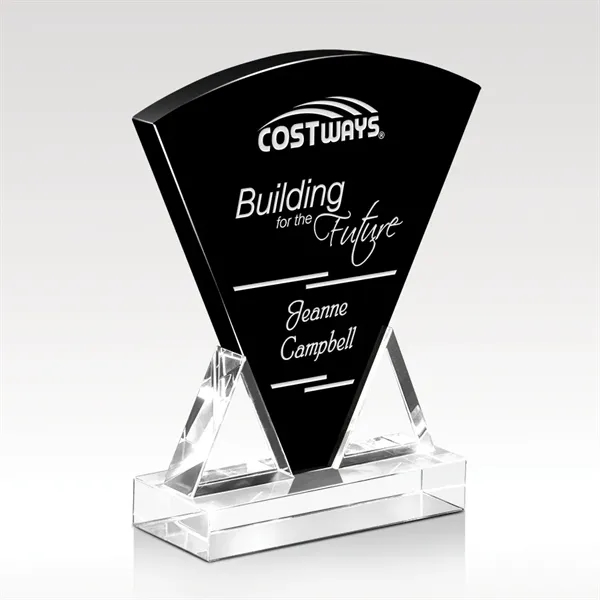 Award that features a mix of clear and black optical crystal.... from ASI 93986 Visions/Awardcraft / Visions Awards