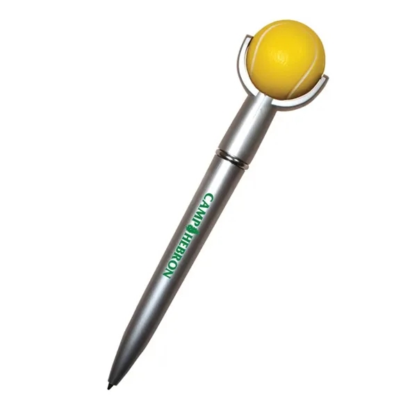 Ballpoint pen with squeezable tennis ball topper.... from ASI 34415 Alpi International LTD