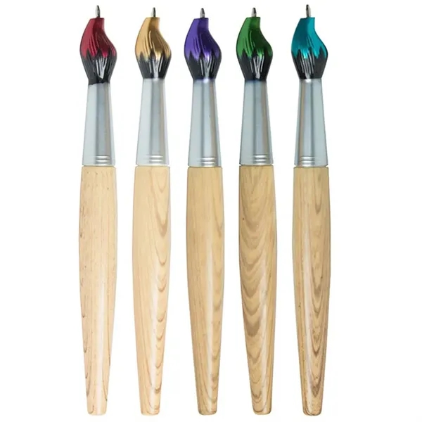 Paint brush shaped ballpoint pen.... from ASI 34415 Alpi International LTD