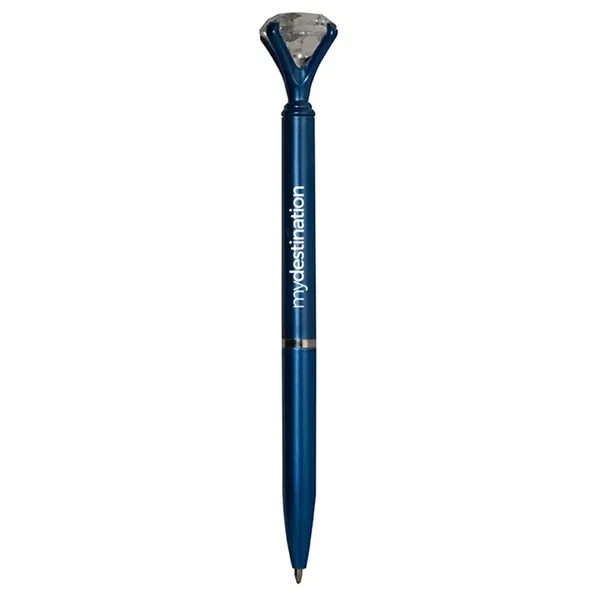 Twist action ballpoint pen with diamond topper.... from ASI 34415 Alpi International LTD