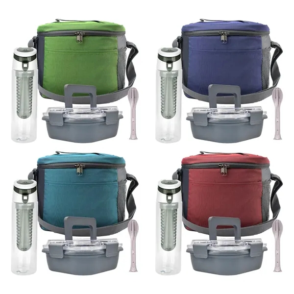 Modern Lunch Box, Bottle & Utensils Set... from ASI 30208 A P Specialties / AP Specialties