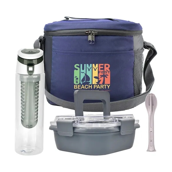 Modern Lunch Box, Bottle & Utensils Set... from ASI 30208 A P Specialties / AP Specialties