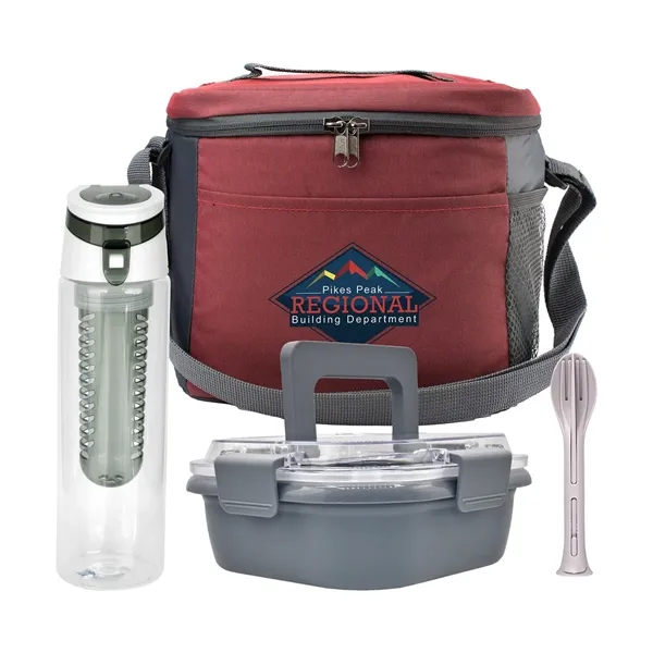 Modern Lunch Box, Bottle & Utensils Set... from ASI 30208 A P Specialties / AP Specialties