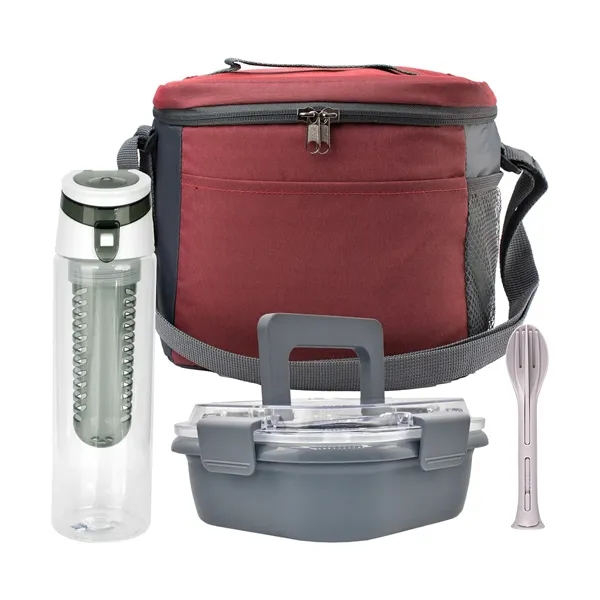 Modern Lunch Box, Bottle & Utensils Set... from ASI 30208 A P Specialties / AP Specialties