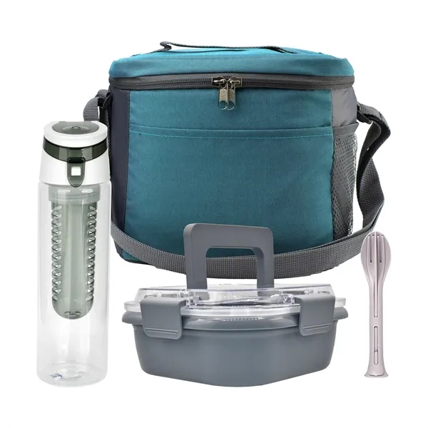 Modern Lunch Box, Bottle & Utensils Set... from ASI 30208 A P Specialties / AP Specialties
