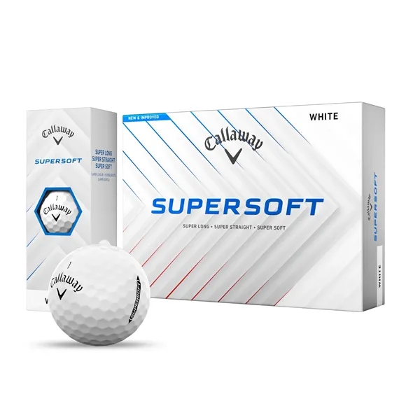 Callaway Supersoft golf balls; Box contains 12 white balls and includes... from ASI 38120 Ball Pro / Diversified Quality Kitchenware