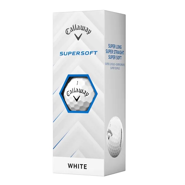 Callaway Supersoft golf balls; Box contains 12 white balls and includes... from ASI 38120 Ball Pro / Diversified Quality Kitchenware