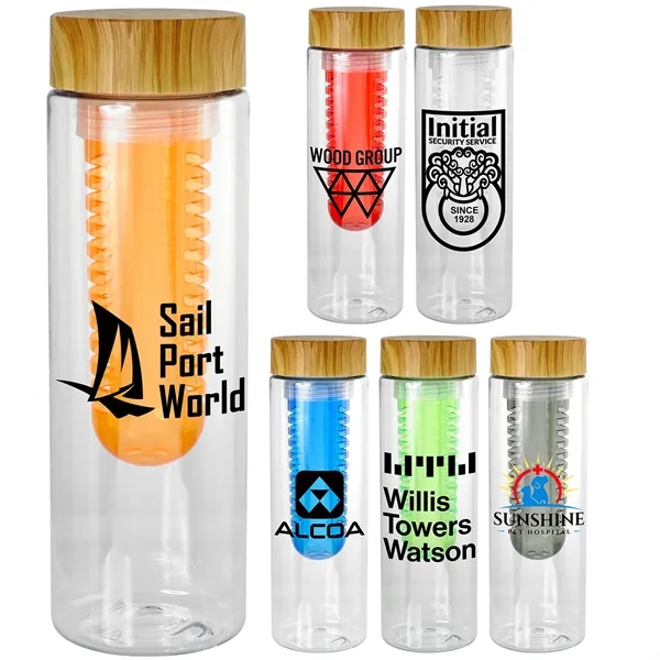 Bamboo Pattern 24 oz. Bottle With Fruit Infuser... from ASI 30208 A P Specialties / AP Specialties
