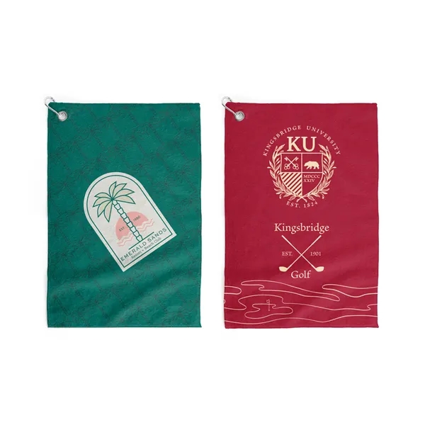 Golf Towel with Full- Color Sublimation on One Side and White... from ASI 45657 Pop! Promos