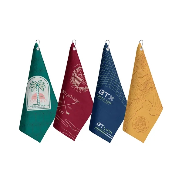 Golf Towel with Full- Color Sublimation on One Side and White... from ASI 45657 Pop! Promos
