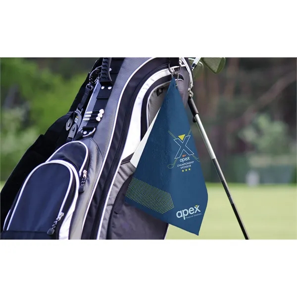 Golf Towel with Full- Color Sublimation on One Side and White... from ASI 45657 Pop! Promos