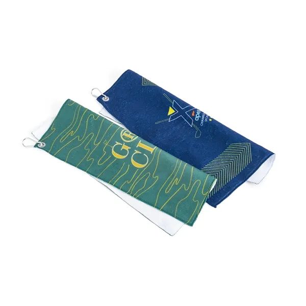 Golf Towel with Full- Color Sublimation on One Side and White... from ASI 45657 Pop! Promos