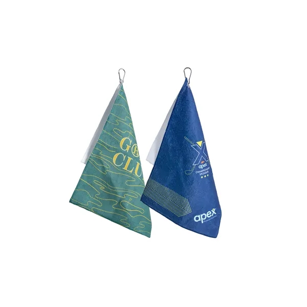 Golf Towel with Full- Color Sublimation on One Side and White... from ASI 45657 Pop! Promos