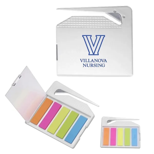 Plastic letter opener with Sticky Flags... from ASI 79535 Primetime / Primetime