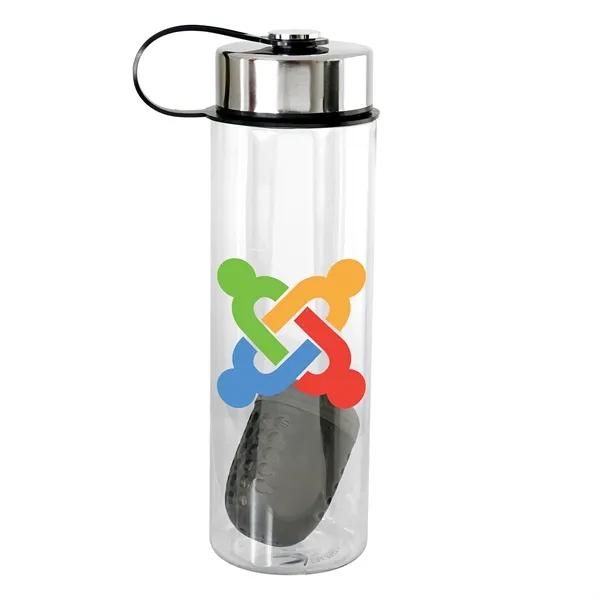 Metal Lanyard Lid 24 oz. Bottle With Floating Infuser... from ASI 30208 A P Specialties / AP Specialties