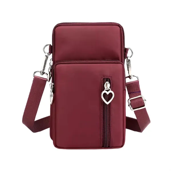 Nylon shoulder bag for cell phone + 1 color silkscreen imprint... from ASI 37218 Athena Promo (tm)