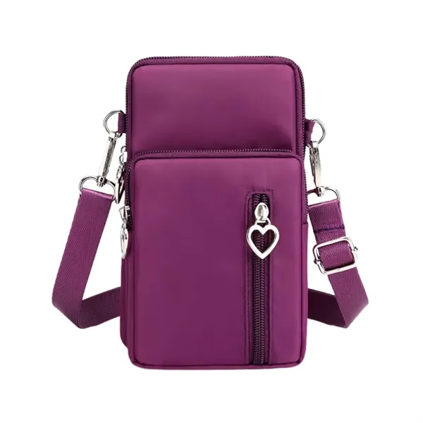 Nylon shoulder bag for cell phone + 1 color silkscreen imprint... from ASI 37218 Athena Promo (tm)