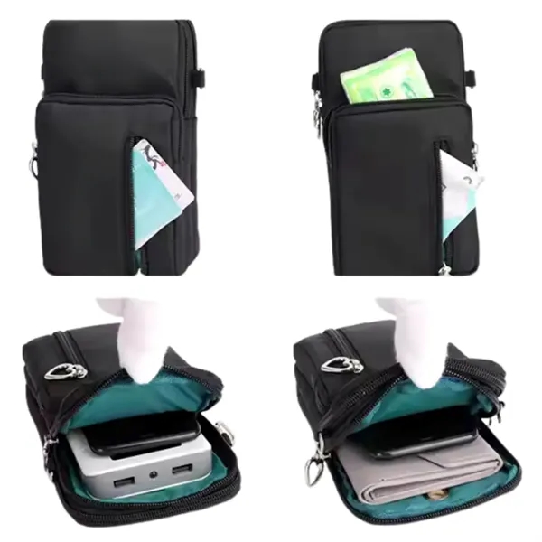 Nylon shoulder bag for cell phone + 1 color silkscreen imprint... from ASI 37218 Athena Promo (tm)