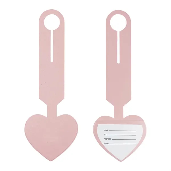 Heart Leatherette Luggage Tag... from ASI 31517 Admart Products / Admart Line