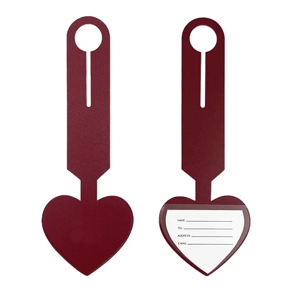 Heart Leatherette Luggage Tag... from ASI 31517 Admart Products / Admart Line
